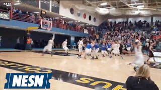 Minnesota High School Hits Wild Buzzer Beater Wins In Four Overtimes [upl. by Vickie]