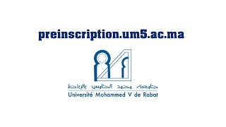 Préinscription à lUniversité Mohammed V de Rabat  طريقة التسجيل القبلي بجامعة محمد الخامس بالرباط [upl. by Hanej118]