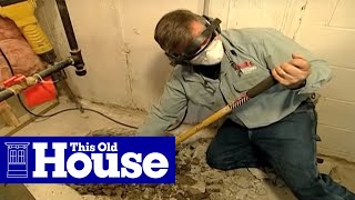 How to Install a Sump Pump  This Old House [upl. by Sirrad]