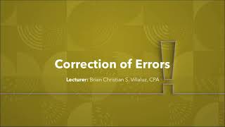 FAR Correction of Errors [upl. by Vidovik]