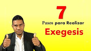 7 pasos para hacer una exegesis [upl. by Attenehs]