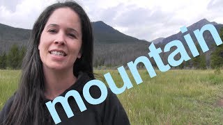 How to Say MOUNTAIN and SENTENCE  American English [upl. by Navonoj]