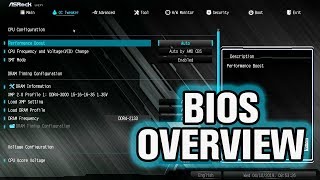 ASRock B450 Steel Legend BIOS Overview [upl. by Cirre]