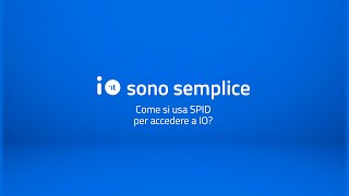 Come si usa SPID per accedere a IO IOsonoSemplice [upl. by Anelav401]