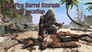 Assassins Creed Black Flag  Elite Fire Barrel Storage Plan Location [upl. by Reklaw]