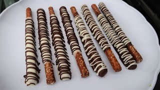 CHOCOLATE COVERED PRETZEL RODS [upl. by Novak470]