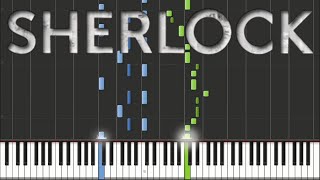 Sherlock BBC  Main Theme  Piano Tutorial [upl. by Borreri]