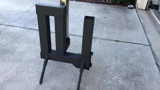 Gravity fed wood pellet rocket stove [upl. by Merrie]