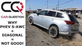 Mitsubishi Outlander PHEV  Why the diagonal test  Review 710 [upl. by Kisor362]