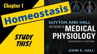 Guyton and Hall Medical Physiology Chapter 1 REVIEW Homeostasis  Study This [upl. by Aseen]