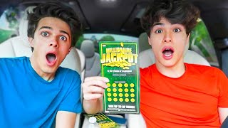 WINNING THE LOTTERY PRANK ON FRIENDS [upl. by Vashtee65]