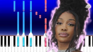 SZA  Good Days Piano Tutorial [upl. by Barbaraanne]