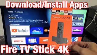 Fire TV Stick How to DownloadInstall Apps [upl. by Airrehs]