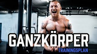 GANZKÖRPER TRAININGSPLAN für das Fitnessstudio  Workout für Anfänger und Fortgeschrittene im Gym [upl. by Carey]