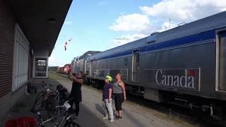 Jonquière Train  VIA Rail Canada [upl. by Novyad]