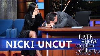 UNCUT The Nicki Minaj Interview With Stephen Colbert [upl. by Aitas]