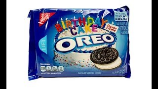 Birthday Cake Oreos Unwrapping [upl. by Mosby]