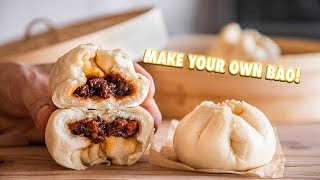 Easy Chinese BBQ Pork Steamed Buns Bao [upl. by Medlin472]