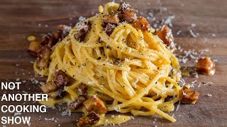 PERFECT SPAGHETTI CARBONARAthe easy way [upl. by Garold12]