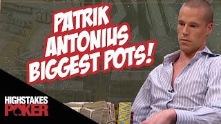 Patrik Antonius Biggest High Stakes Poker Hands [upl. by Laro]