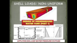 Design of underground water tank RCC using ETABS part 1 [upl. by Raskind]