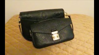 Louis Vuitton Pochette Metis EAST WEST Empreinte Leather  Unboxing and Initial Impression [upl. by Elroy]