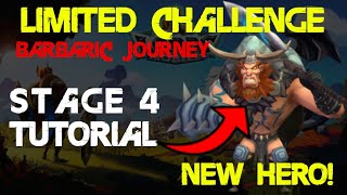 Lords Mobile LIMITED CHALLENGE Barbaric Journey  Clear Stage 4 F2P  BARBARIAN 2021  NO ROSE [upl. by Onilecram]