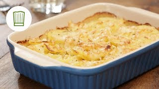 Klassisches Kartoffelgratin  Chefkochde [upl. by Ittap]