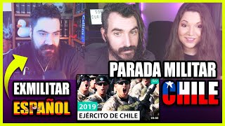 👉 Exmilitar español REACCIONA a LA PARADA MILITAR DE CHILE 2019  Somos Curiosos [upl. by Calvert]