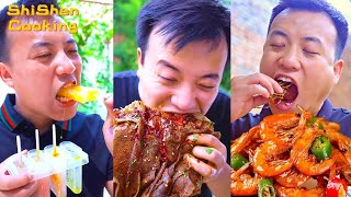 Village Funny Mukbang  Weird Seafood Cooking  Use Cuttlefish Juice To Make Jelly [upl. by Annoyk]