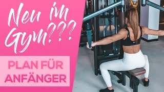 Neulinge im Gym  Trainingsplan für Anfänger [upl. by Rickard]