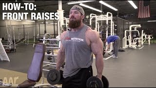 Seth Feroce HowTo Front Raises [upl. by Naltiac]