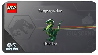 Lego Jurassic World  How to Unlock Compsognathus Dinosaur Character Location [upl. by Lubbi]