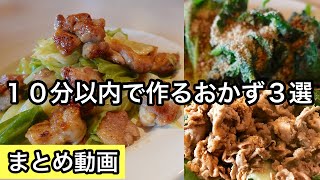 簡単で何度も作りたいレシピ｜１０分以内でメインおかず [upl. by Lyrehs959]