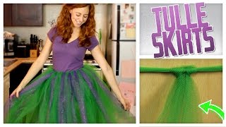 DIY NoSew Tulle Skirt  Do It Gurl [upl. by Jacky653]