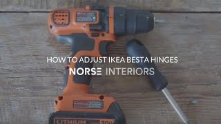 How to Adjust IKEA Besta Hinges [upl. by Ynnoj]