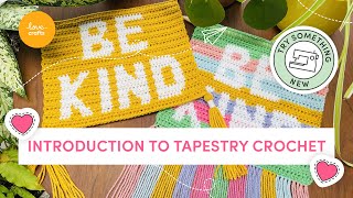 Introduction to tapestry crochet [upl. by Ahsinac829]