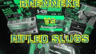 Smoothbore Shotgun Rifled Slug ACCURACY Carlsons RIFLED CHOKE pt2 [upl. by Nyre]