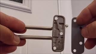 How to install a door security guard [upl. by Attirehs]