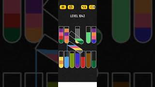 water sort puzzle  level 1043 [upl. by Donaghue]