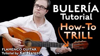 Bulerias HowTo Trill  Flamenco Guitar Tutorial  by Kai Narezo [upl. by Gnut]