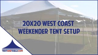 20x20 West Coast Weekender Tent Setup [upl. by Amaso]