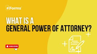 What is a General Power of Attorney [upl. by Riccardo46]