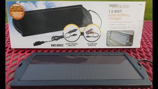 ThunderBolt Magnum 15 Watt Solar Battery Charger Review  Harbor Freight [upl. by Trinee204]