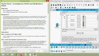 355 Packet Tracer  Investigate the TCPIP and OSI Models in Action [upl. by Nitsuga]