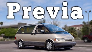 1993 Toyota Previa Regular Car Reviews [upl. by Alliuqet]