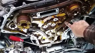 2007 Nissan Frontier Timing Chain Replacement  40L [upl. by Yelhsa]