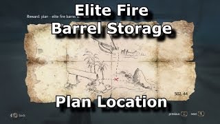 Assassins Creed 4 Black Flag Elite Fire Barrel Storage Plan Location [upl. by Killy]