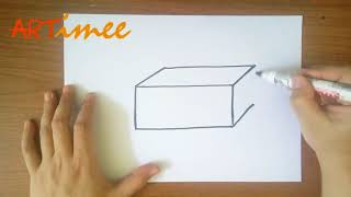 How to Draw a Rectangular Prism [upl. by Mccord]