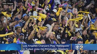 Los Angeles Chargers Play ‘Renegade’ In Failed Joke On Pittsburgh Steelers [upl. by Jevon]